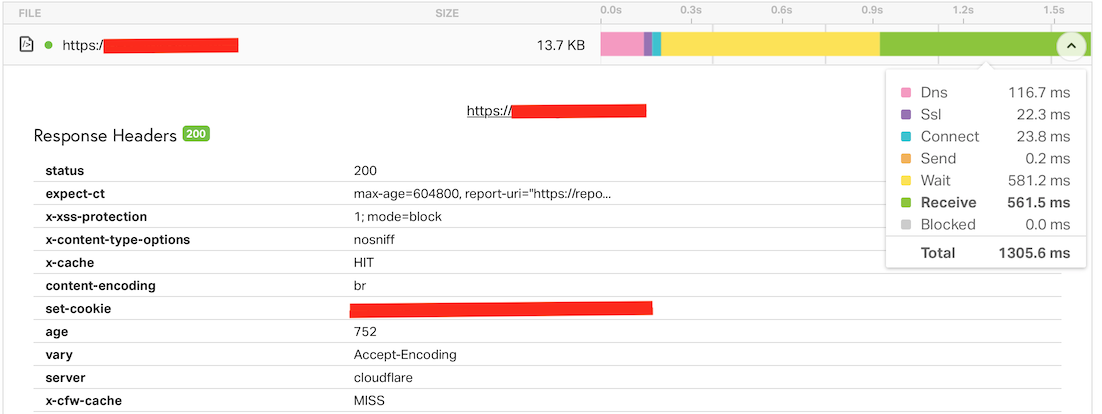 Page timings without Cloudflare Workers