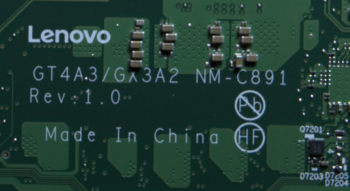 ThinkPad X13 GT4A3 Intel Motherboard PCB label